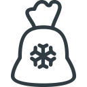 bag, christmas, gift, present, santa svg vector icon