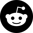 app, b/w, logo, media, popular, reddit, social svg vector icon