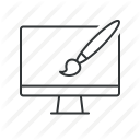 computer, design, graphic, graphic design, graphics, paint, web design icon