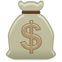 bag, money icon