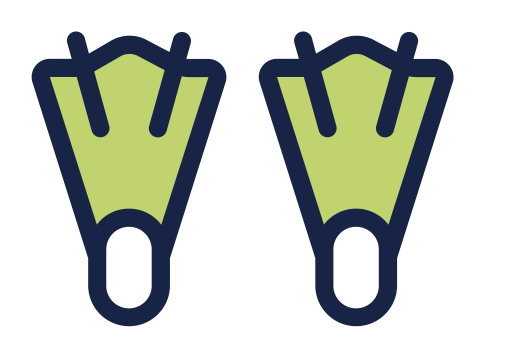 Webbed Feet svg vector icon