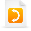 document, file, orange, paper icon