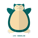 kanto, normal, pokemon, snorlax svg vector icon
