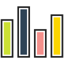 bar, chart, financial, graph, graphic svg vector icon