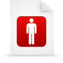 document, file, paper, red icon
