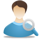 male, search, user icon