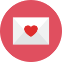 letter, love svg vector icon