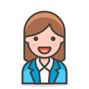 2, office, woman, worker svg vector icon