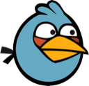 angry birds, blue bird icon