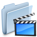 folder,badged,movie,film,video icon