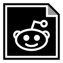 media, reddit, social svg vector icon