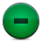 button, delete, green icon