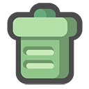 recycle,bin,empty,blank icon