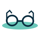 glasses, wizard svg vector icon