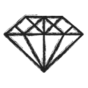 business, diamond, gemstone svg vector icon