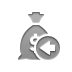 money,bag,dollar,left icon