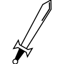 creative, line, sword, weapon svg vector icon