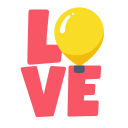 layer, love, photo, relationship, sticker, word svg vector icon