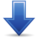 arrow, down, download icon