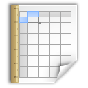application,oasis,spreadsheet,template,open document icon