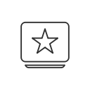 best, facebook, star, top svg vector icon