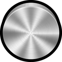 apple, blank, brushed, leopard, metal icon