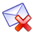 mail,delete,del,remove,envelop,message,email,letter icon