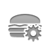 hamburger,gear icon