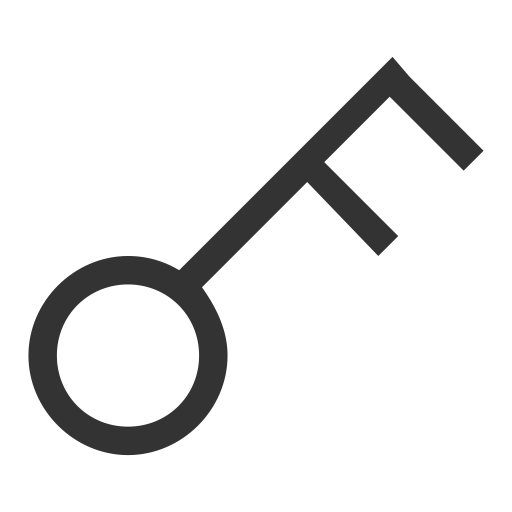 Secret Key svg vector icon