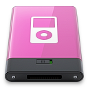 ipod, pink, w icon