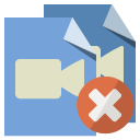 file,type,video,close icon