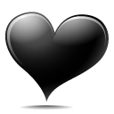 black,heart,avatar,emot,face,emotion,valentine,love icon