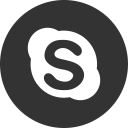media, online, skype, social svg vector icon