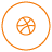 dribble, share, social icon