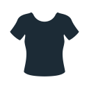 clothes, clothing, fabric, lady, t-shirt, woman svg vector icon