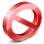 banned, sign icon