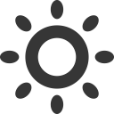 forecast, grey, summer, sun, weather svg vector icon