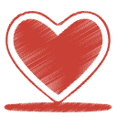 21, heart, love, red icon