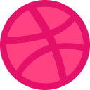 dribbble, logo svg vector icon
