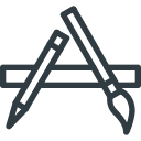 app, brand, brands, logo, logos, store svg vector icon