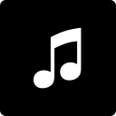 itunes, media, social, square svg vector icon