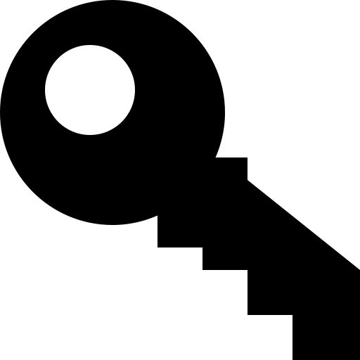 Key svg vector icon