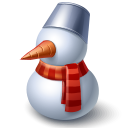 christmas, snowman, winter icon
