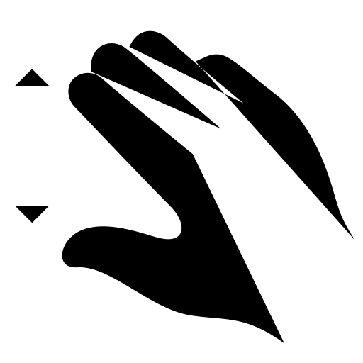 Gesture 5f Stretch svg vector icon