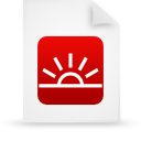 document, file, paper, red icon