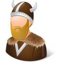 male, viking icon