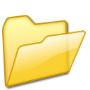 open,folder,yellow icon