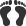 footprints, human icon