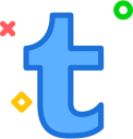 brand, logo, network, social, tumblr svg vector icon