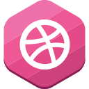 dribbble, portfolio, social network svg vector icon